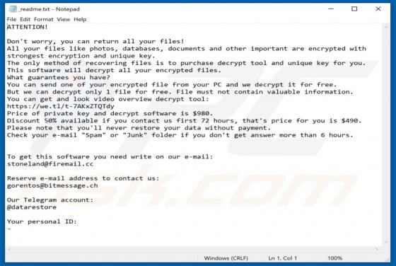 Lanset Ransomware