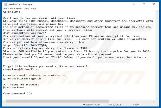 Pidom Ransomware