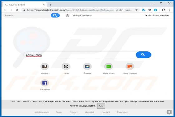 Sattelite Earth Browser Hijacker