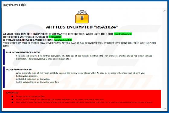 Html Ransomware