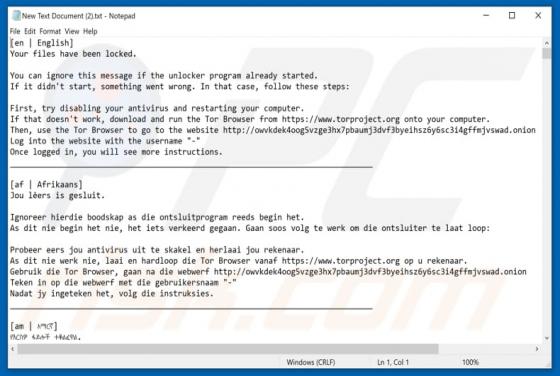 [LOCKED] Ransomware