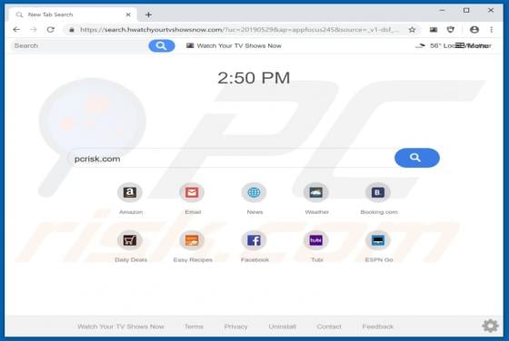 Watch Your TV Shows Now Browser Hijacker