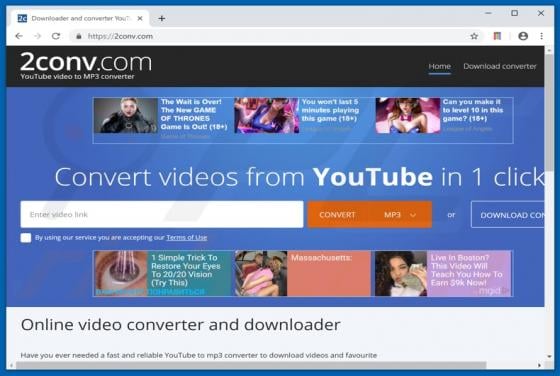 2conv.com Suspicious Website