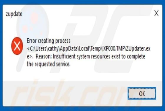 ZUpdater.exe Virus