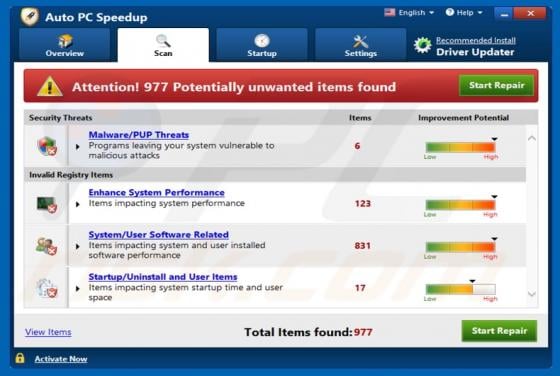 Auto PC Speedup Unwanted Application