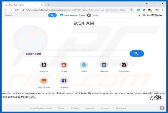 Local Weather Radar Browser Hijacker