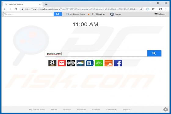 My Forms Suite Browser Hijacker