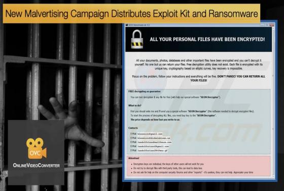New Malvertising Campaign Distributes Exploit Kit and Ransomware
