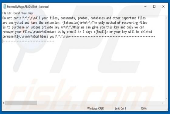 FreezedByWizard Ransomware