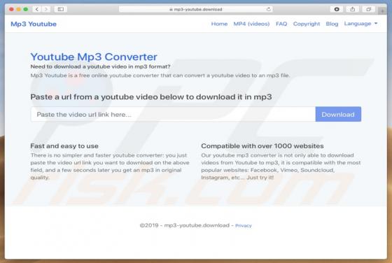 Mp3-youtube.download Suspicious Website