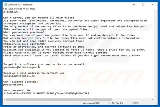 Besub Ransomware