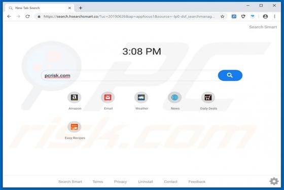 Smart Search (search.hsearchsmart.co) Browser Hijacker