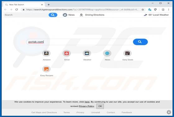 Get Maps And Directions Browser Hijacker