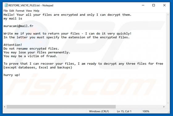 V6cye Ransomware