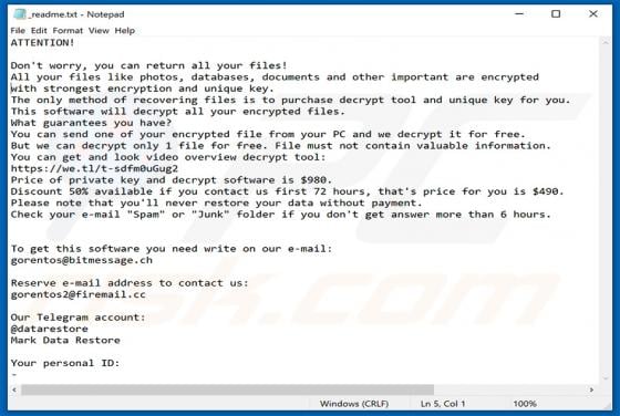 Tocue Ransomware