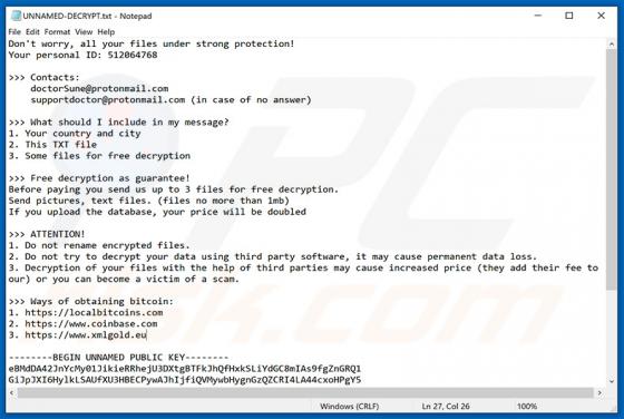 UNNAMED Ransomware