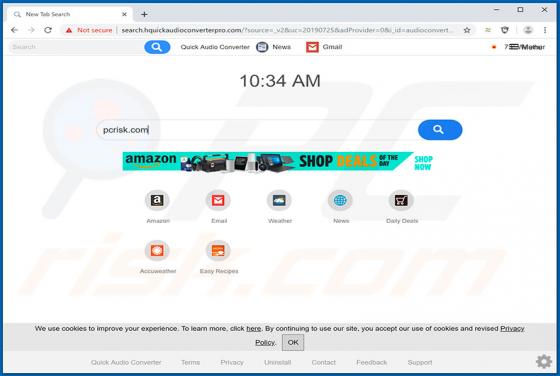 Quick Audio Converter Pro Browser Hijacker