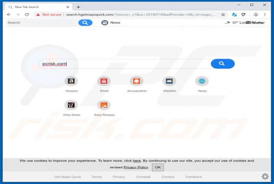 Get Maps Quick Browser Hijacker