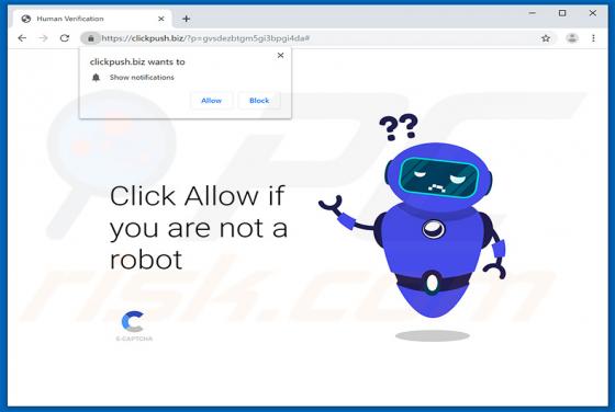 Clickpush.biz Ads