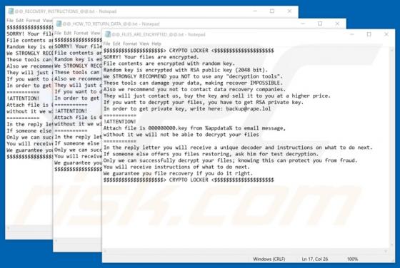 .infected Ransomware