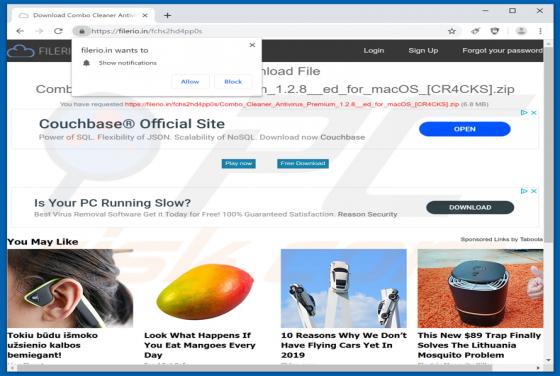 Filerio.in Suspicious Website