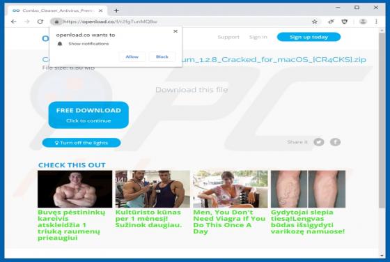 Openload.co Suspicious Website