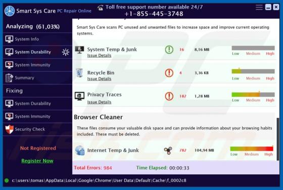 Smart Sys Care Unwanted Application