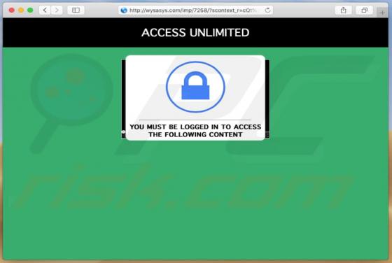 Wysasys.com POP-UP Ads (Mac)