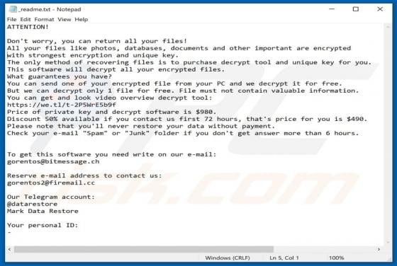 Zatrov Ransomware