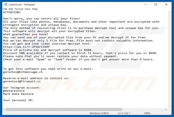 Masok Ransomware