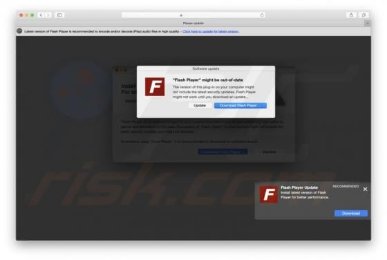 Flash Player Might Be Out Of Date POP-UP Scam (Mac)
