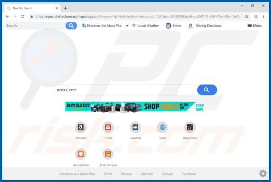 Directions And Maps Plus Browser Hijacker