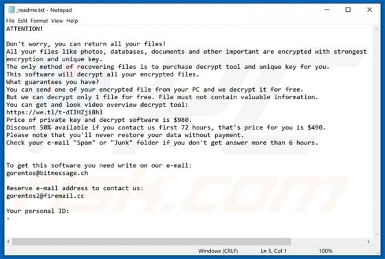 Krusop Ransomware