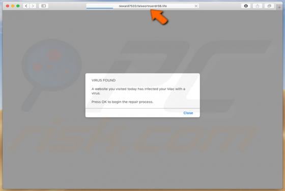 Falseortruerdr POP-UP Scam (Mac)