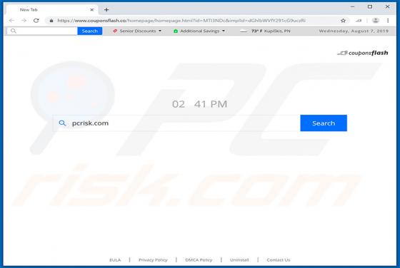 Coupons Flash Browser Hijacker