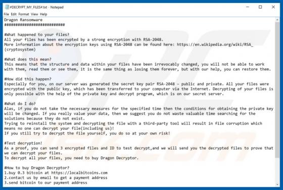 Dragon Ransomware