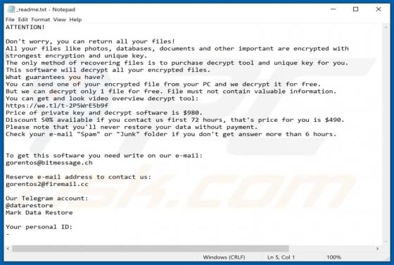 Vesrato Ransomware