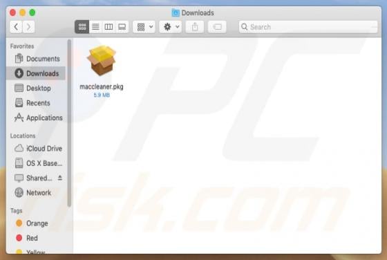 Maccleaner.pkg Virus (Mac)