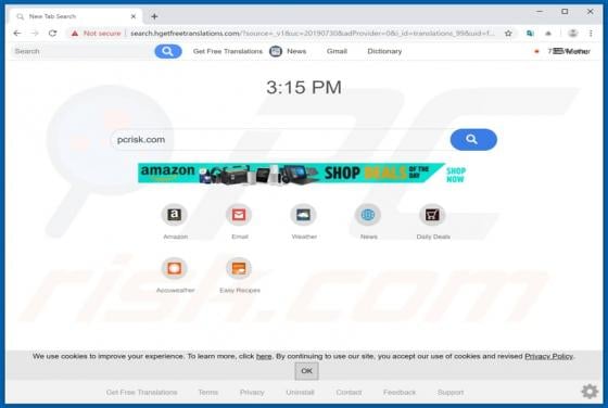 Get Free Translations Browser Hijacker