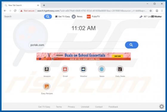 Get TV Easy Browser Hijacker