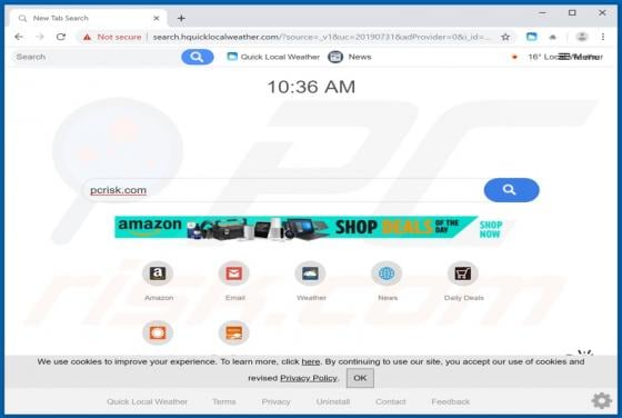 Quick Local Weather Browser Hijacker
