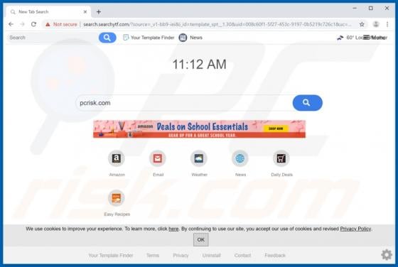 Your Template Finder Browser Hijacker