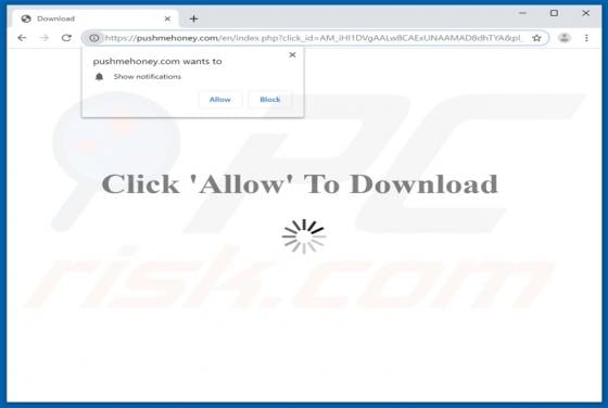 Pushmehoney.com Ads