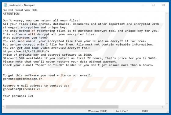 Carote Ransomware