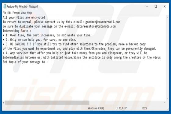 Goodmen Ransomware