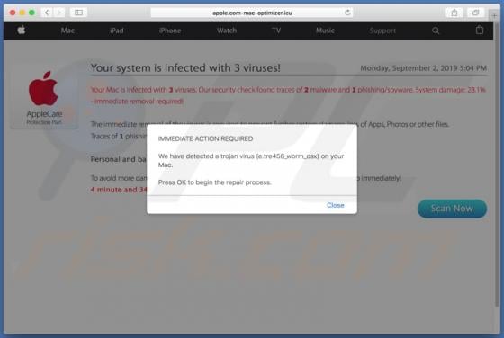 Apple.com-mac-optimizer.icu POP-UP Scam (Mac)