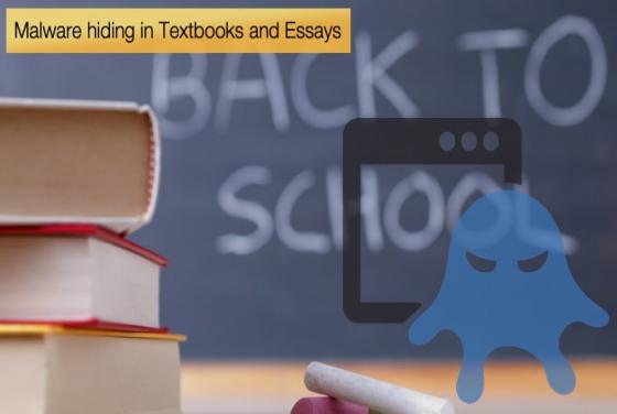 Malware hiding in Textbooks and Essays
