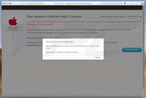 Apple.com-mac-optimization.xyz POP-UP Scam (Mac)