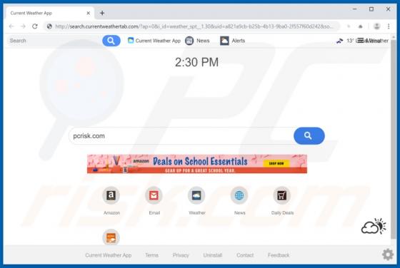 Current Weather App Browser Hijacker