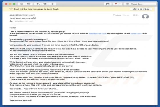 WannaCry Hacker Group Email Scam